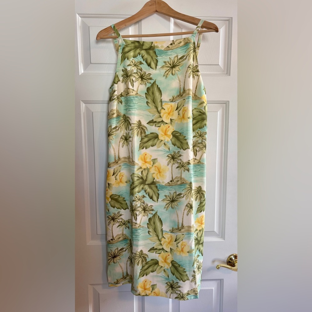 Tommy Bahama Silk Tropical Print Dress